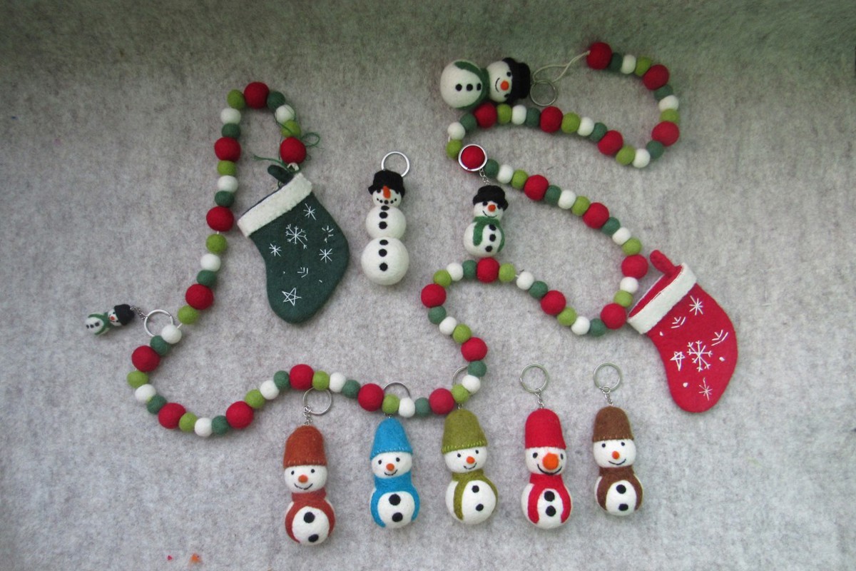 Christmas Special  Felt Products from Nepal
